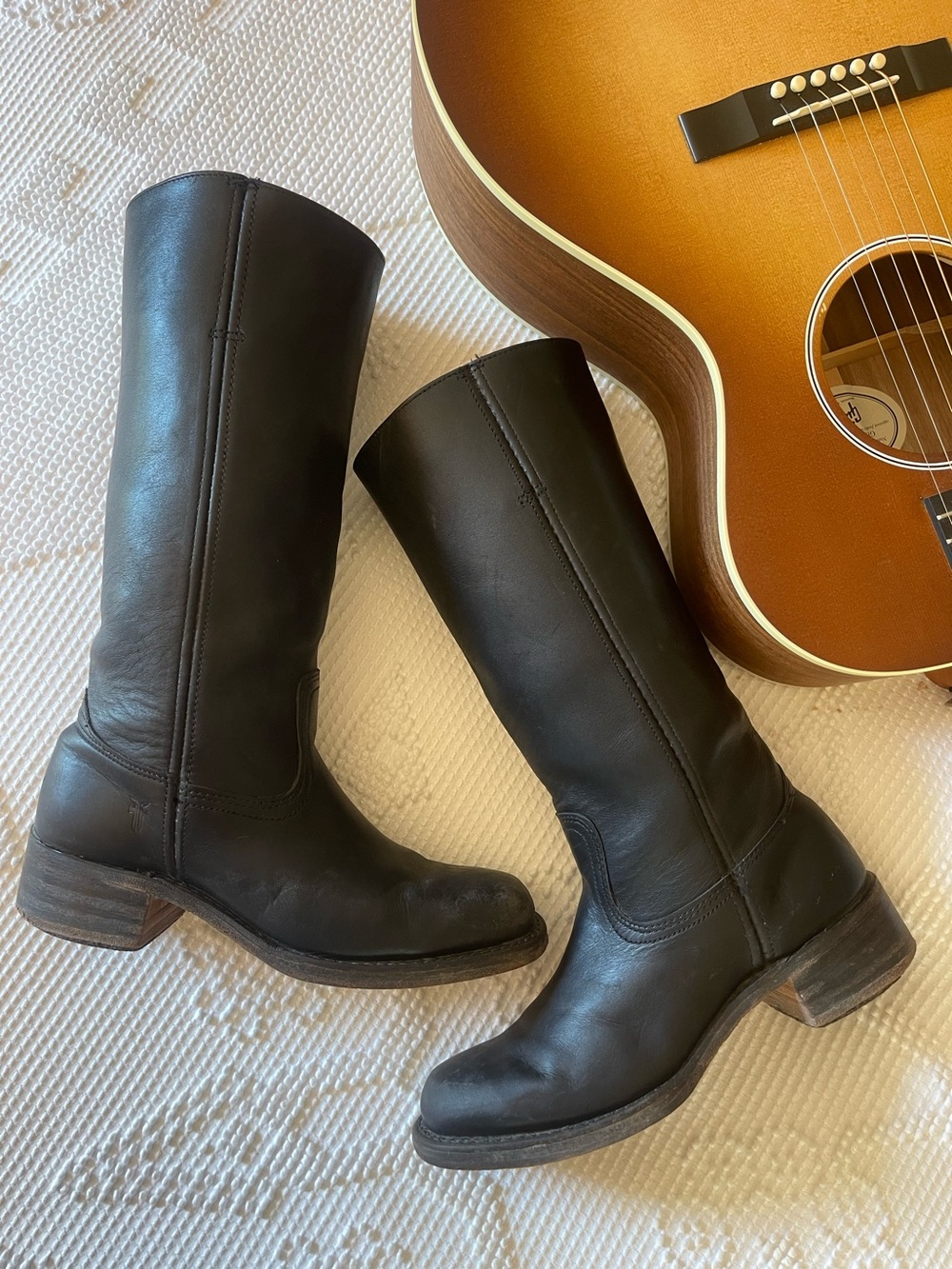 FRYE | Black Campus Boots 14L - Picture 2 of 8